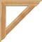Ekena Millwork Traditional Traditional Rough Sawn Bracket w/ Offset Brace, Western Red Cedar, 8"W x 44"D x 44"H BKT0806X44X44TRA01RWR - alternate 2